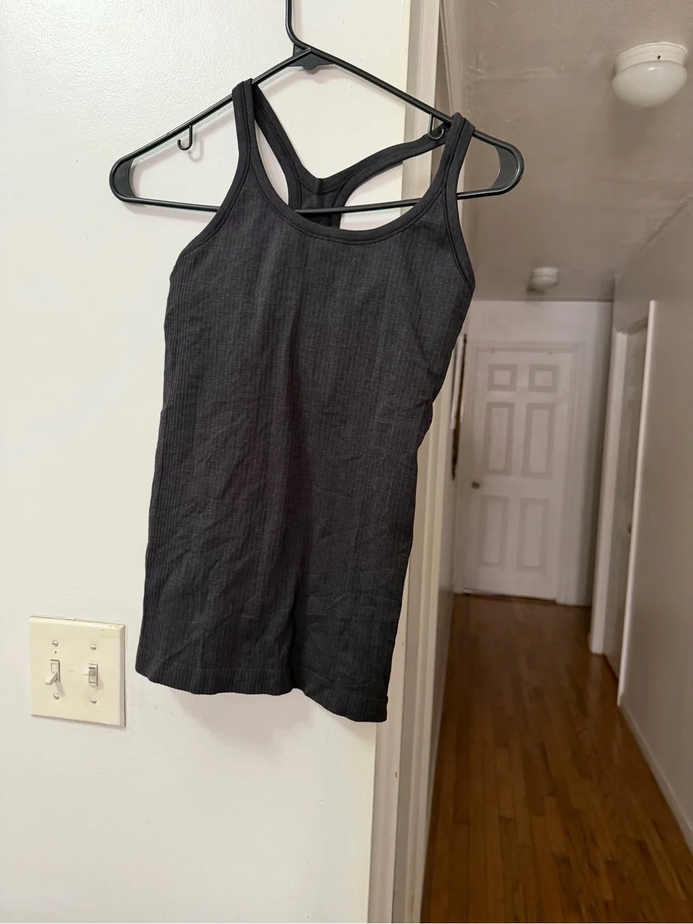 lululemon athletica Black Ribbed Racerback Tank - Picture 2 of 4